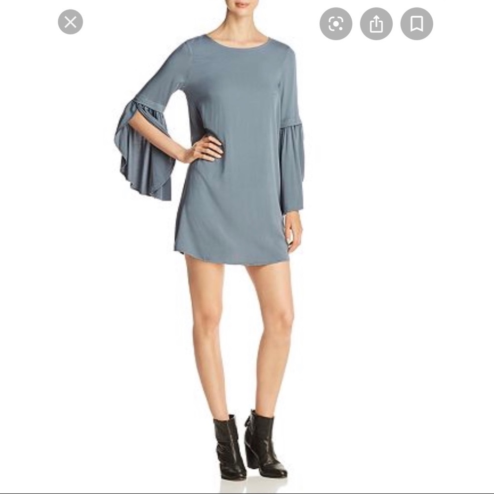 Michael Stars cascading Sleeve mini dress